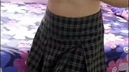 Training Schoolgirl To Masturbate Me After Stealing Her Dirty Panties, She Knows It's Time For A Handjob And Stays Silent