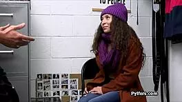 latina fucked by mall cop for stealing makeup