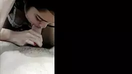 Is white moon giving white wolf a greedy blowjob?