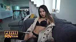 roxy lips, the horny whore, craves cock in her ass and pussy during pov fucking