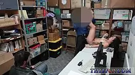 The British mature police suspect caught stealing high heels gives a blowjob to the officer