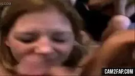 Teen Feels Intense Pleasure During Facial Cumshot Session