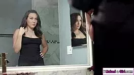 slutty asian seduces hot stepmom for wild toy play in bed