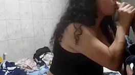 After Party, Latina Babe Deepthroats Huge Cock Then Gets Ass Penetrated in Homemade Couple Scene