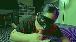 Caught my stepdad watching me so bbw gives blowjob and gets cum load from stepdad