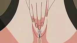 anime maid masturbates and gets so wet 😍