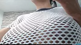 Niley flashes huge natural tits on webcam, looking so amateur and sexy