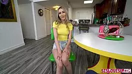 stepsis sweet sophia rides the big cock for a perfect picture in cowgirl position