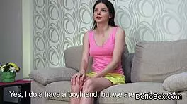 hey, watch this teen 18+ rub her tight vulva till climax