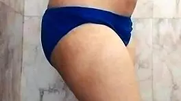 Wow! Desi girl fingering wildly in bathroom Hindi talk