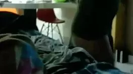 My latina friend undresses, teasing me to fuck her big ass