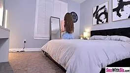 My hot teen 18+ stepsister renee rose wanted my hard cock and gave perfect blowjob