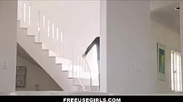 Freeuse skinny teen 18+s Angel Windell and Amber Angel used freely while planning event