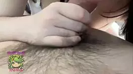 During nap, the sexy asian cosplayer gets horny, pulls down boyfriend's pants, sucks his cock, and jerks it hard.