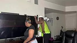 Construction Worker Whore Kendale Gives BBC on Job