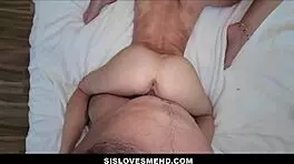 Teen Stepsister And Best Friend Threesome With Stepbrother