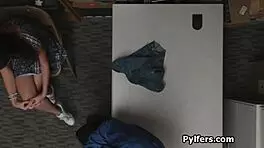 Oh My! Beautiful Perky Teen Drilled Hard by Security Guard