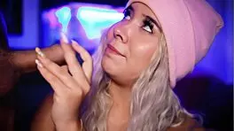 Damn! Gorgeous Blonde Devours Cock Like a Total Nympho