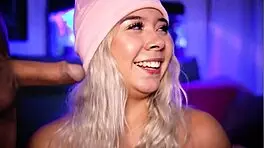 Damn! Gorgeous Blonde Devours Cock Like a Total Nympho