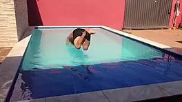 novinhos e novinha banhando na piscina da casa da pjtx alerquina pjt x renan martins pantaneiro