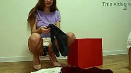 Organizing my clothes? Show off those sexy maid legs now!