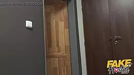 Yo, check this fake hostel teen 18+ banging a stranger while boyfriend showers!