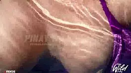 Scandalous Busty Pinay Wife Shows Big Tits While Masturbating In Pool