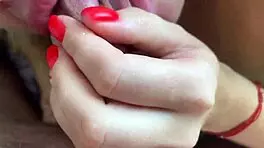 sweet blonde bride gives long, deep, slobbery blowjob on wedding night