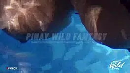Scandalous Busty Pinay Wife Shows Big Tits While Masturbating In Pool