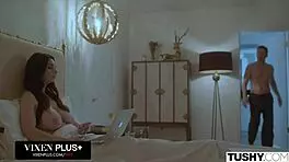 i'm the tushy wife watchin my husband fuck that teen in the ass with anal and titty fuckin