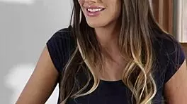 Watch this brunette teen lick and finger her petite friend passionately.