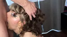 POV obedient pixie girl SUCKS dick and gets THROAT USED