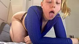 Watch This BBW Squirt While Riding Her Dildo!