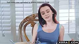 teens hanging out in the kitchen after dinner