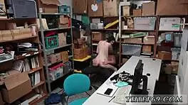 Hot big tit blonde police officer licking pussy of the suspect she caught, petite emo teen 18+