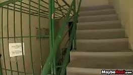 Blonde Bimbo Raine Mae Takes a Dick Up Her Ass in Public Pickup POV Scene. Spying on This Teen 18+ Outdoor Was Wild!