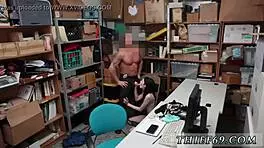 Hot big tit blonde police officer licking pussy of the suspect she caught, petite emo teen 18+