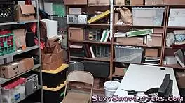 Caught Brunette Teen With Small Tits Gets Hard Facial Punishment!