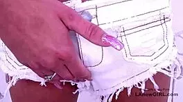 New Hot Skinny Blonde Pumps Big Cock at Audition