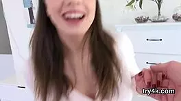 Natural Teen 18+ Sucks Penis in POV, WOW!