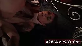 Cute Chum's Step Daughter Punished Daily as Submissive Garage Slave