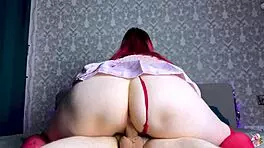 Big tits student in red lingerie fucked and creampied - pov hot sex stockings - unicorninhoody