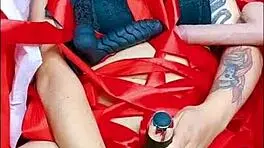 Dulce Zorra In A Box Plays With Toys In Cosplay Costume