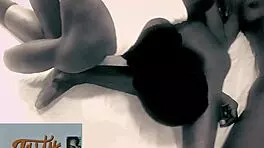 Anal threesome with teen blowjob and pussy licking in group