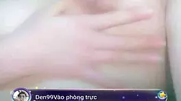 A very cute teen girl shows off her young pussy in a casual display