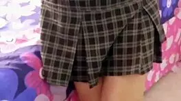 Student masturbates teacher to cumshot with tits.