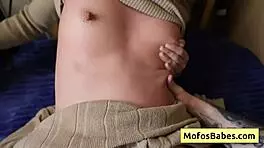 sexy horny brunette angelina moon gets her shaved pussy pounded by logan xander's big cock