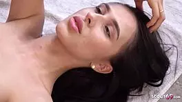 i saw skinny small tits girl alyssa bounty getting outdoor sex by big german cock, omg!