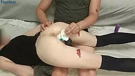 How to make your stepsister super happy! You'll need two big dildos and a magic wand.