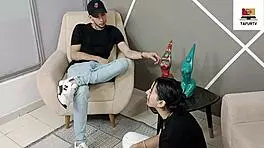 Stepsister Begs for Fucking Lessons with Boyfriend, Bent Over